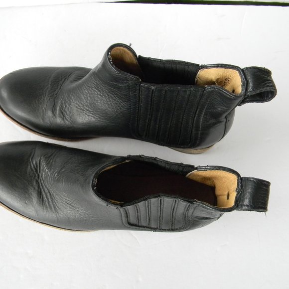 Frye WM'S PIPPA Chelsea Black Leather Booties ANKLE Boots Cowboy Western 6B - Picture 2 of 8
